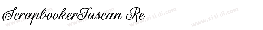 ScrapbookerTuscan Re字体转换